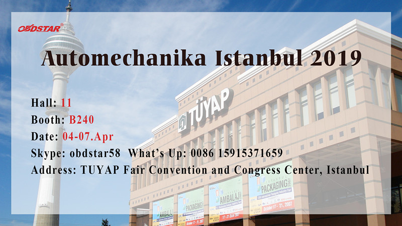 Invitation for Automechanika Istanbul 2019